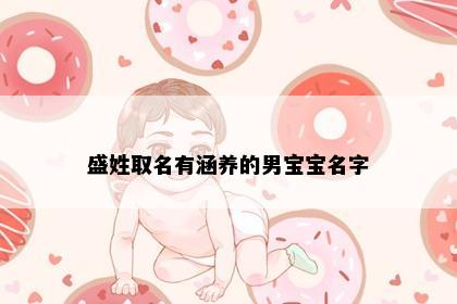 盛姓取名有涵养的男宝宝名字