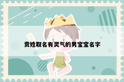 贲姓取名有灵气的男宝宝名字