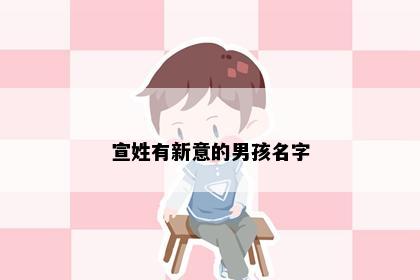 宣姓有新意的男孩名字